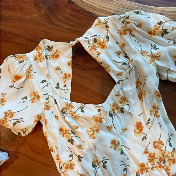 Reformation Clancie Limonada mini dress, size 2 - Picture 4 of 5